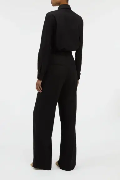 Gabriela Hearst Cruz Shirt in Black & Camel Cashmere | Thumbnail 5 Gabriela Hearst Cruz Shirt in Black & Camel Cashmere | Thumbnail 5