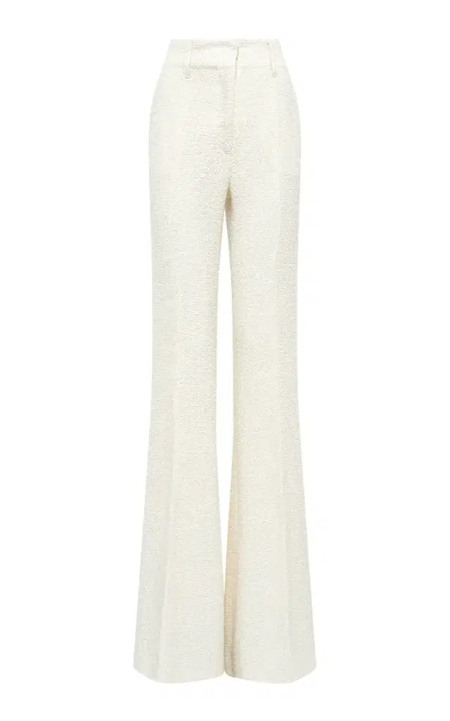 Gabriela Hearst Rhein Flare Pant in  Silk Boucle