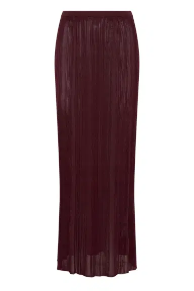 Gabriela Hearst Daniella Knit Maxi Skirt in Bordeaux Silk | Thumbnail 1 Gabriela Hearst Daniella Knit Maxi Skirt in Bordeaux Silk | Thumbnail 1