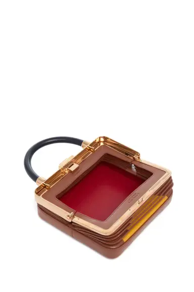 Gabriela Hearst Diana Bag in Cognac, Yellow & Navy Nappa Leather | Thumbnail 5 Gabriela Hearst Diana Bag in Cognac, Yellow & Navy Nappa Leather | Thumbnail 5