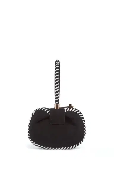 Gabriela Hearst Whipstitch Demi Bag in Black Suede | Thumbnail 2 Gabriela Hearst Whipstitch Demi Bag in Black Suede | Thumbnail 2