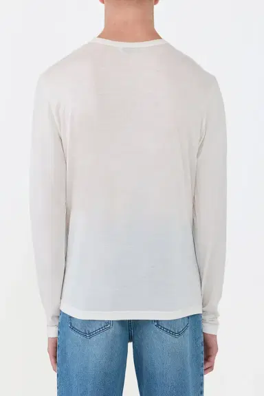 Gabriela Hearst Owen Long Sleeve T-Shirt in Cashmere Jersey | Thumbnail 4 Gabriela Hearst Owen Long Sleeve T-Shirt in Cashmere Jersey | Thumbnail 4