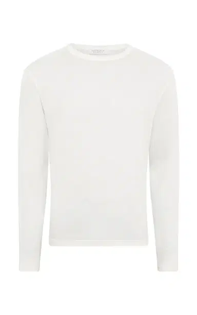 Gabriela Hearst Owen Long Sleeve T-Shirt in Cashmere Jersey | Thumbnail 1 Gabriela Hearst Owen Long Sleeve T-Shirt in Cashmere Jersey | Thumbnail 1