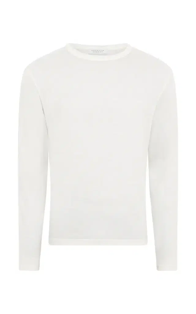 GABRIELA HEARST Owen Long Sleeve T-Shirt in  Cashmere Jersey