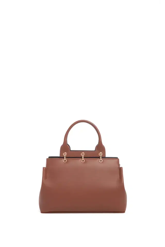 GABRIELA HEARST Small Amethyst Tote Bag in Cognac Nappa Leather