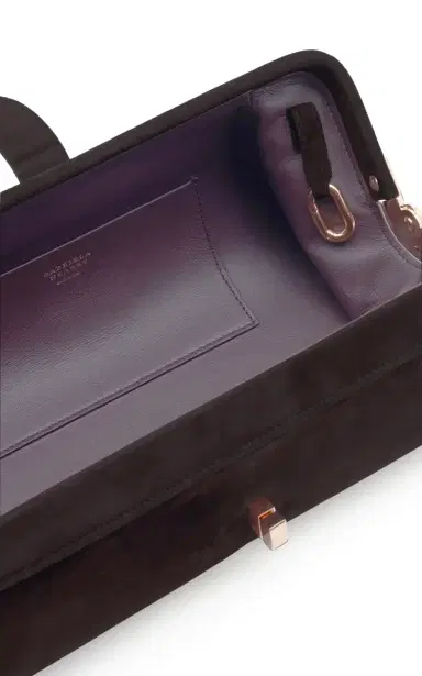 Gabriela Hearst Paola Clutch in Dark Brown Suede | Thumbnail 6 Gabriela Hearst Paola Clutch in Dark Brown Suede | Thumbnail 6