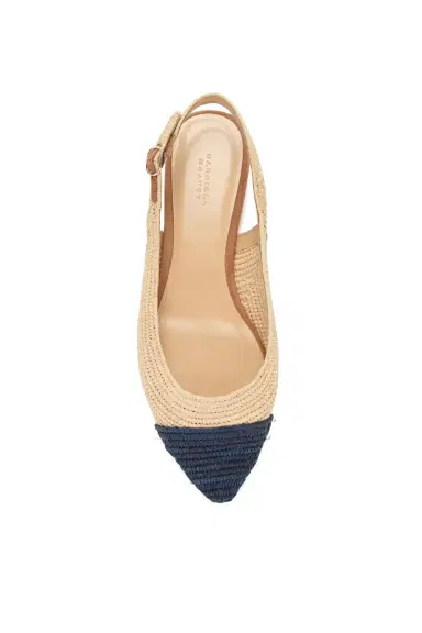 Gabriela Hearst Strength Slingback Flat Shoe in Natural Raffia | Thumbnail 4