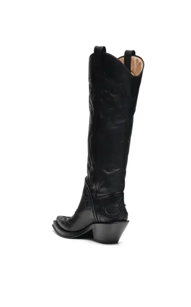 Gabriela Hearst Capitana Cowboy Boot in Black Leather | Thumbnail 4 Gabriela Hearst Capitana Cowboy Boot in Black Leather | Thumbnail 4