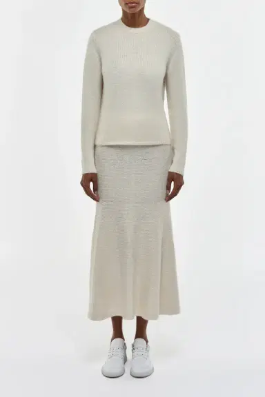 Gabriela Hearst Manni Knit Maxi Skirt in Cashmere | Thumbnail 2
