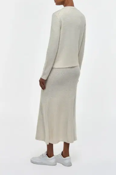 Gabriela Hearst Manni Knit Maxi Skirt in Cashmere | Thumbnail 4