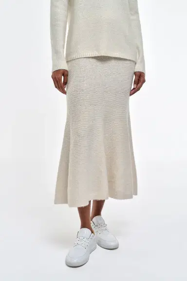 Gabriela Hearst Manni Knit Maxi Skirt in Cashmere | Thumbnail 5