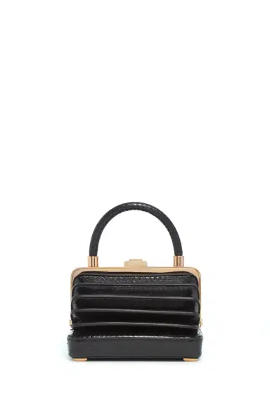 Gabriela Hearst Small Diana Bag in Black Snakeskin | Thumbnail 2