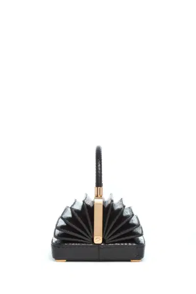 Gabriela Hearst Small Diana Bag in Black Snakeskin | Thumbnail 3