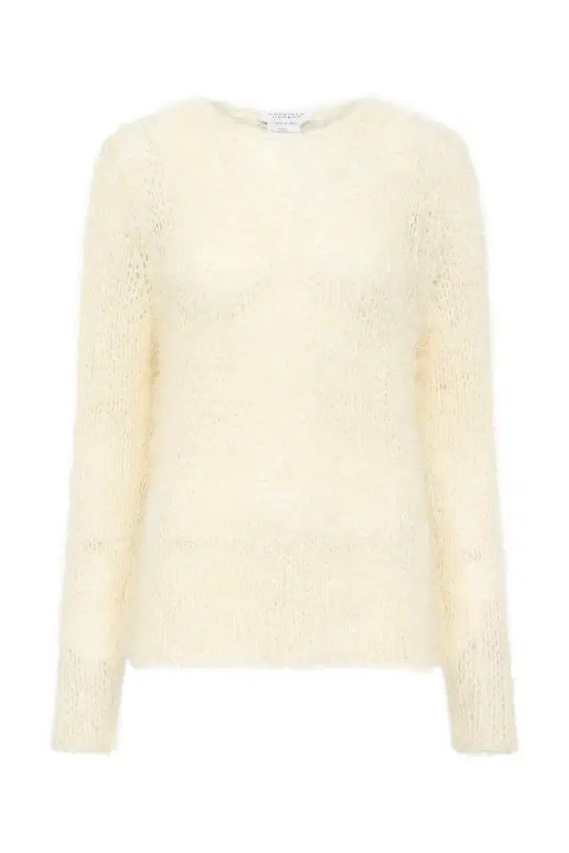 Gabriela Hearst Zoharin Knit Sweater in Off White Silk Cashmere