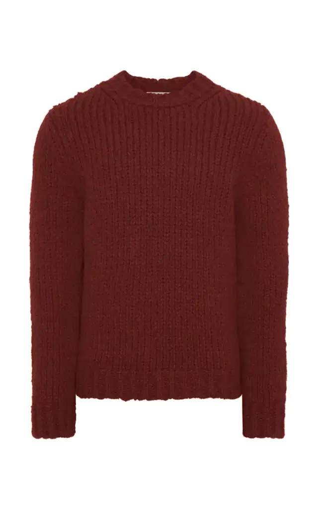 GABRIELA HEARST Lawrence Knit Sweater in Burnt Sienna Welfat Cashmere M