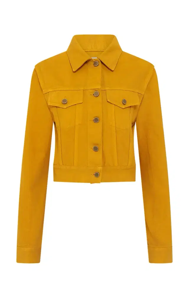 Gabriela Hearst Bronte Jacket in Golden Birch Recycled Cotton Denim