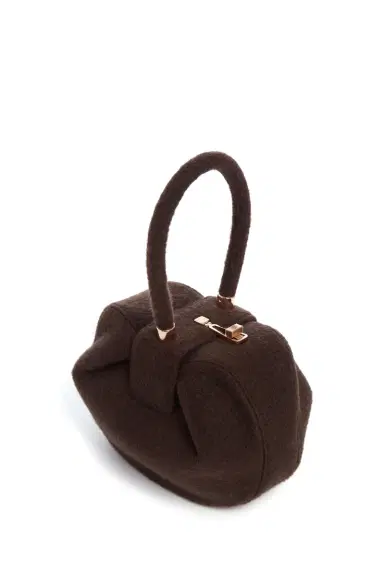 Gabriela Hearst Nina Bag in Chocolate Cashmere Felt | Thumbnail 3
