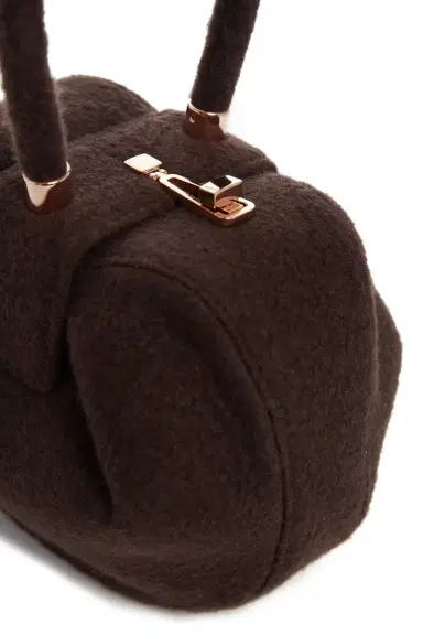 Gabriela Hearst Nina Bag in Chocolate Cashmere Felt | Thumbnail 4