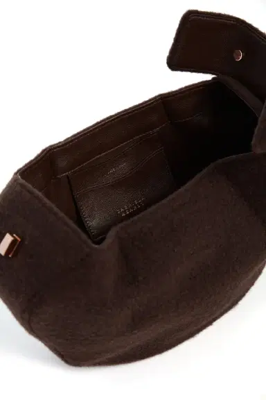 Gabriela Hearst Nina Bag in Chocolate Cashmere Felt | Thumbnail 5