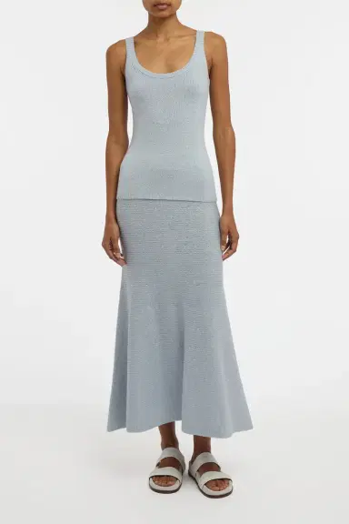 Gabriela Hearst Brigid Knit Tank Top in Light Blue Cashmere | Thumbnail 2 Gabriela Hearst Brigid Knit Tank Top in Light Blue Cashmere | Thumbnail 2
