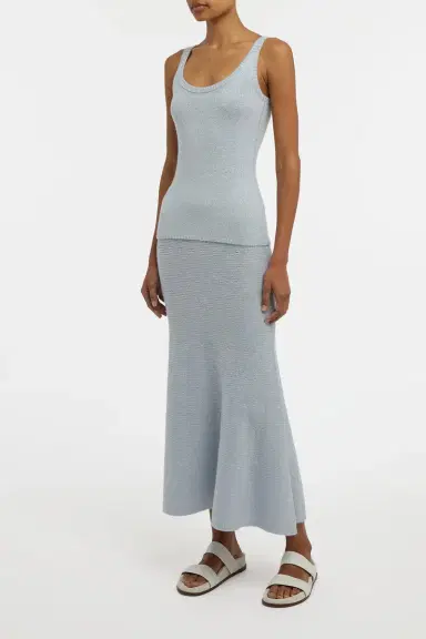 Gabriela Hearst Brigid Knit Tank Top in Light Blue Cashmere | Thumbnail 3 Gabriela Hearst Brigid Knit Tank Top in Light Blue Cashmere | Thumbnail 3