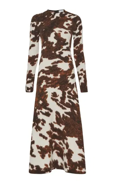 Gabriela Hearst Atticus Knit Maxi Dress in Cognac Multi Cashmere | Thumbnail 1 Gabriela Hearst Atticus Knit Maxi Dress in Cognac Multi Cashmere | Thumbnail 1
