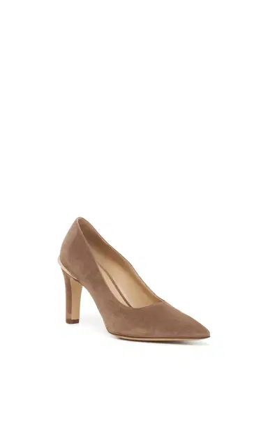 Gabriela Hearst Edwina High Heel Stiletto Pump in Dark Sand Suede | Thumbnail 2 Gabriela Hearst Edwina High Heel Stiletto Pump in Dark Sand Suede | Thumbnail 2