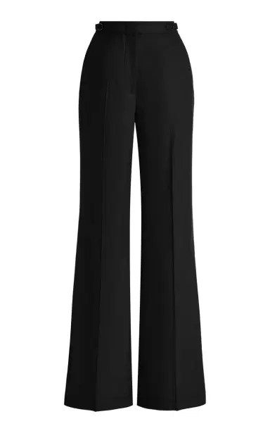 Gabriela Hearst Vesta Flare Pant in Black Sportswear Wool | Thumbnail 1 Gabriela Hearst Vesta Flare Pant in Black Sportswear Wool | Thumbnail 1