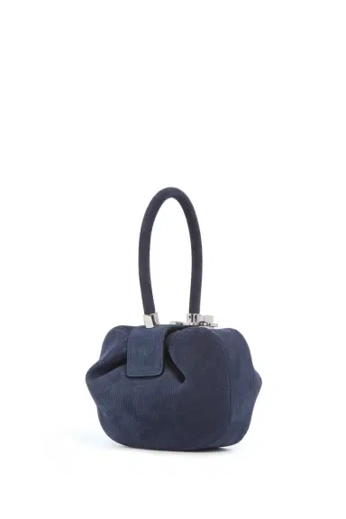 Gabriela Hearst Demi Bag in Electric Navy Suede Corduroy | Thumbnail 1 Gabriela Hearst Demi Bag in Electric Navy Suede Corduroy | Thumbnail 1
