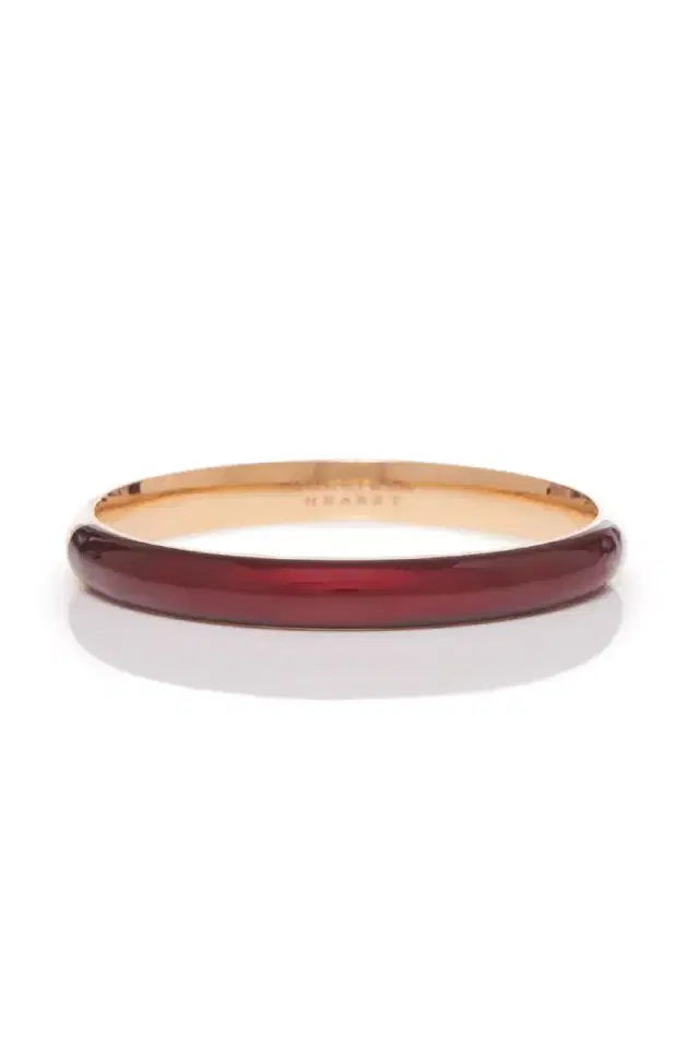 Gabriela Hearst Bangle in 18K Rose Gold & Vitreous Red Enamel