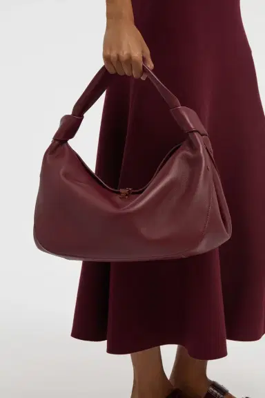 Gabriela Hearst Small Antonia Bag in Bordeaux Nappa Leather | Thumbnail 2 Gabriela Hearst Small Antonia Bag in Bordeaux Nappa Leather | Thumbnail 2