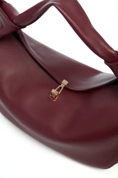 Gabriela Hearst Small Antonia Bag in Bordeaux Nappa Leather | Thumbnail 4 Gabriela Hearst Small Antonia Bag in Bordeaux Nappa Leather | Thumbnail 4