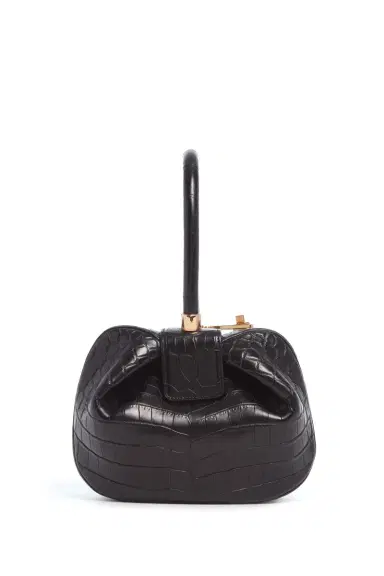 GABRIELA HEARST Nina Bag in Black Crocodile Leather | Thumbnail 2 GABRIELA HEARST Nina Bag in Black Crocodile Leather | Thumbnail 2