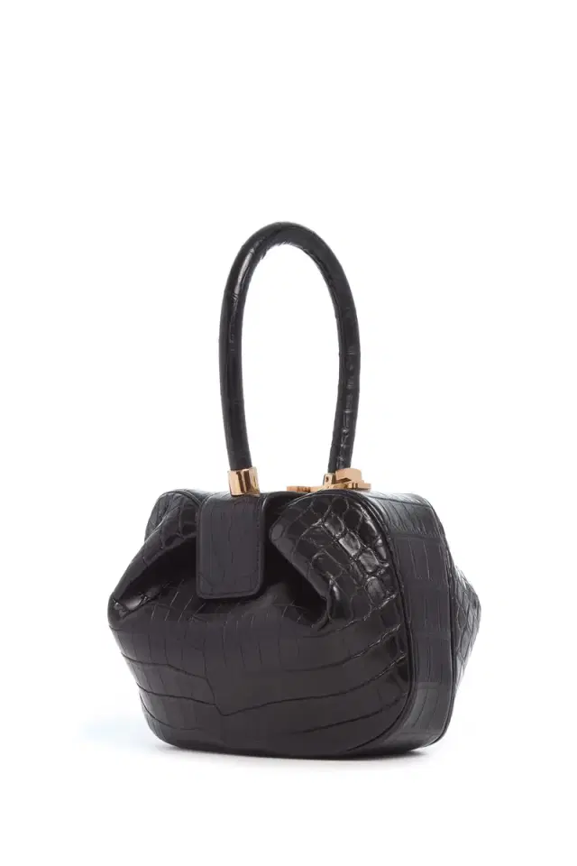 GABRIELA HEARST Nina Bag in Black Crocodile Leather