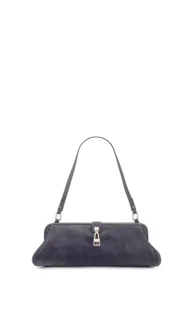 Gabriela Hearst Paola Clutch in Dark Grey Suede | Thumbnail 3 Gabriela Hearst Paola Clutch in Dark Grey Suede | Thumbnail 3