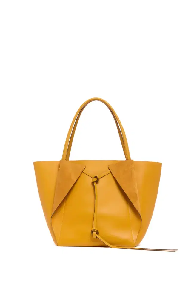Gabriela Hearst Marija Tote Bag in Golden Birch Nappa Leather