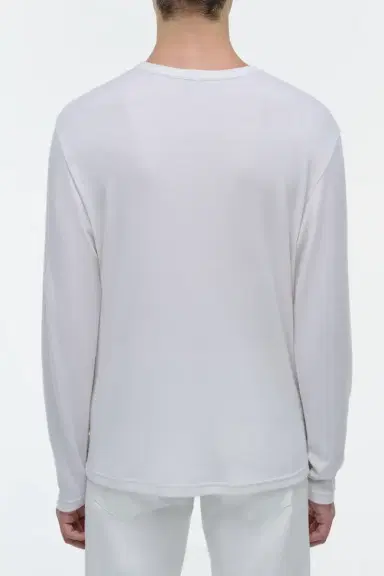 Gabriela Hearst Pacific Long Sleeve T-Shirt in Cashmere | Thumbnail 4
