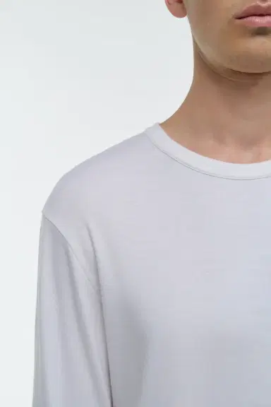 Gabriela Hearst Pacific Long Sleeve T-Shirt in Cashmere | Thumbnail 5
