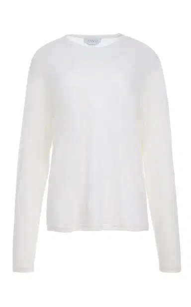 Gabriela Hearst Pacific Long Sleeve T-Shirt in Cashmere | Thumbnail 1