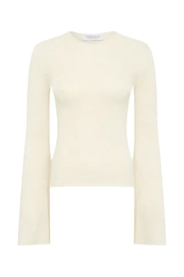 Gabriela Hearst Rafa Knit Top in Off White Mulberry Silk