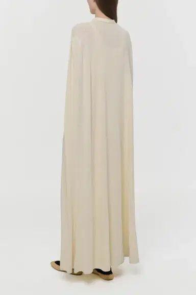 Gabriela Hearst Laleh Knit Cape in Off White Mulberry Silk | Thumbnail 7 Gabriela Hearst Laleh Knit Cape in Off White Mulberry Silk | Thumbnail 7