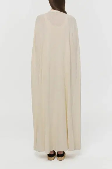 Gabriela Hearst Laleh Knit Cape in Off White Mulberry Silk | Thumbnail 8 Gabriela Hearst Laleh Knit Cape in Off White Mulberry Silk | Thumbnail 8