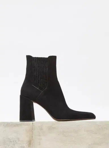 Gabriela Hearst Luke High Heel Ankle Boot in Black Suede | Thumbnail 5 Gabriela Hearst Luke High Heel Ankle Boot in Black Suede | Thumbnail 5
