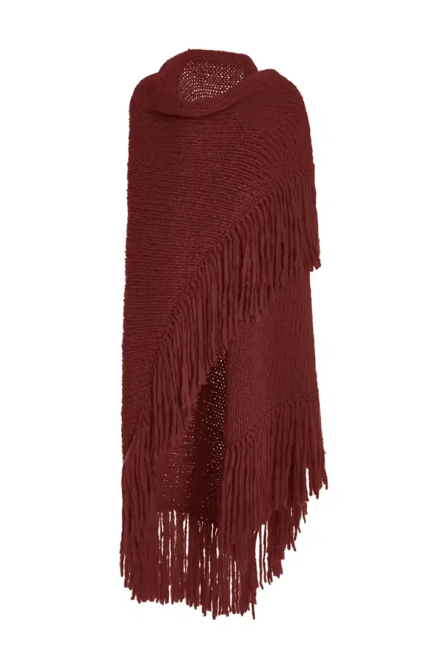 GABRIELA HEARST Lauren Knit Wrap in Italian Plum Welfat Cashmere
