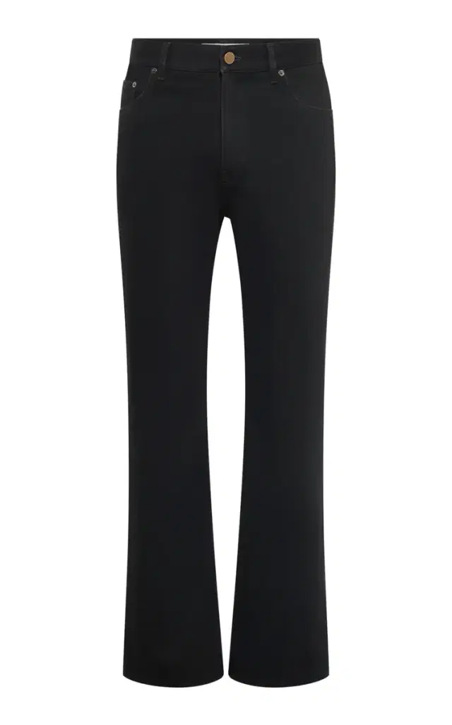 Gabriela Hearst Rey Straight-leg Five Pocket Pant in Black Recycled Cotton Denim