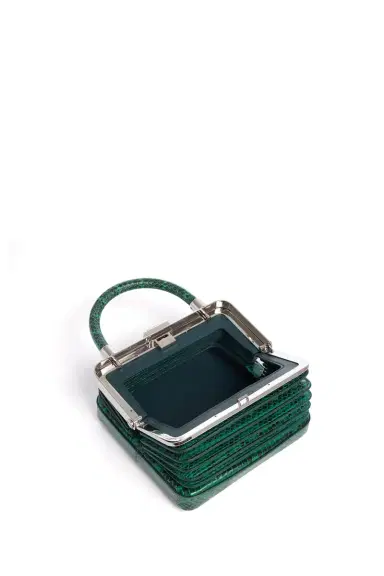 Gabriela Hearst Small Diana Bag in Green Snakeskin | Thumbnail 4 Gabriela Hearst Small Diana Bag in Green Snakeskin | Thumbnail 4