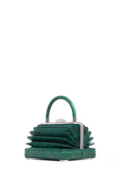 Gabriela Hearst Small Diana Bag in Green Snakeskin | Thumbnail 1 Gabriela Hearst Small Diana Bag in Green Snakeskin | Thumbnail 1