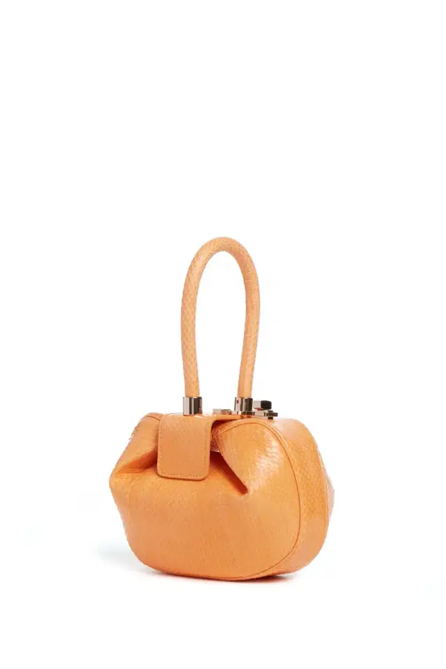GABRIELA HEARST Demi Bag in Fluorescent Orange Snakeskin