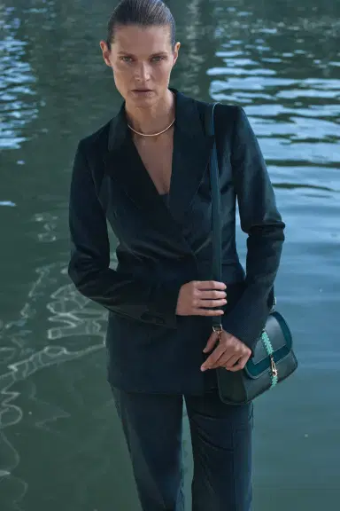Gabriela Hearst Vesta Flare Pant in English Green Sea Island Cotton Corduroy | Thumbnail 2 Gabriela Hearst Vesta Flare Pant in English Green Sea Island Cotton Corduroy | Thumbnail 2
