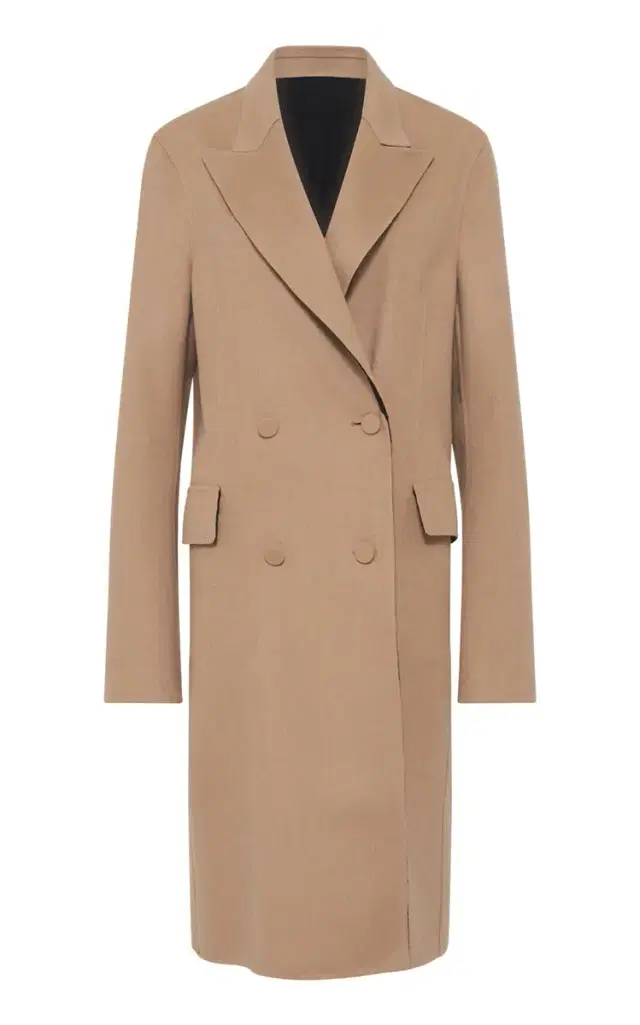 Gabriela Hearst Mcaffrey Coat in Camel & Black Double-face Cashmere